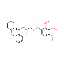 COc1ccc(C(=O)OCC(=O)Nc2c3c(nc4ccccc24)CCCC3)c(OC)c1OC ZINC000653853898