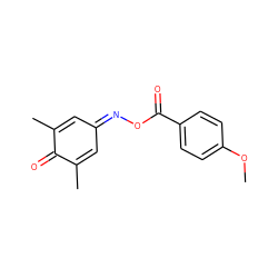 COc1ccc(C(=O)ON=C2C=C(C)C(=O)C(C)=C2)cc1 ZINC000000102112