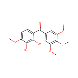 COc1ccc(C(=O)c2cc(OC)c(OC)c(OC)c2)c(O)c1O ZINC000013558332