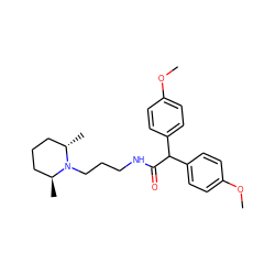 COc1ccc(C(C(=O)NCCCN2[C@@H](C)CCC[C@@H]2C)c2ccc(OC)cc2)cc1 ZINC000013733981