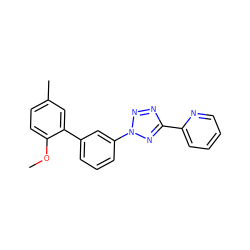 COc1ccc(C)cc1-c1cccc(-n2nnc(-c3ccccn3)n2)c1 ZINC000028394999