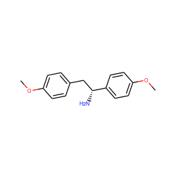 COc1ccc(C[C@@H](N)c2ccc(OC)cc2)cc1 ZINC000002041915