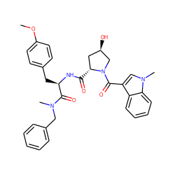 COc1ccc(C[C@@H](NC(=O)[C@@H]2C[C@@H](O)CN2C(=O)c2cn(C)c3ccccc23)C(=O)N(C)Cc2ccccc2)cc1 ZINC000026188205