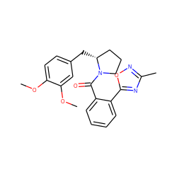 COc1ccc(C[C@@H]2CCCN2C(=O)c2ccccc2-c2nc(C)no2)cc1OC ZINC000653784803