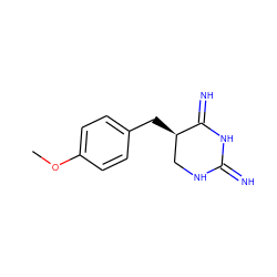 COc1ccc(C[C@@H]2CNC(=N)NC2=N)cc1 ZINC000013757758