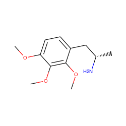 COc1ccc(C[C@H](C)N)c(OC)c1OC ZINC000002015688