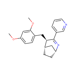 COc1ccc(C[C@H]2C(c3cccnc3)=N[C@@H]3CC[C@H]2C3)c(OC)c1 ZINC000096938711