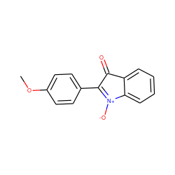COc1ccc(C2=[N+]([O-])c3ccccc3C2=O)cc1 ZINC000001569831