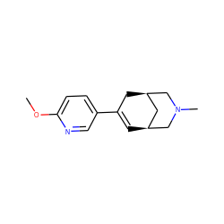 COc1ccc(C2=C[C@H]3C[C@@H](C2)CN(C)C3)cn1 ZINC000095576256