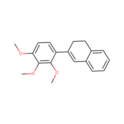 COc1ccc(C2=Cc3ccccc3CC2)c(OC)c1OC ZINC000028651074