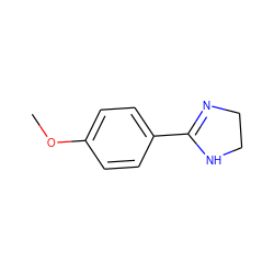 COc1ccc(C2=NCCN2)cc1 ZINC000001672770