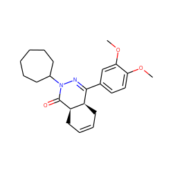 COc1ccc(C2=NN(C3CCCCCC3)C(=O)[C@@H]3CC=CC[C@H]23)cc1OC ZINC000013474121