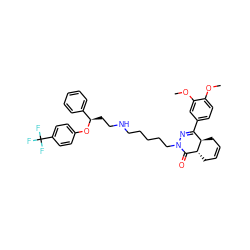 COc1ccc(C2=NN(CCCCCNCC[C@@H](Oc3ccc(C(F)(F)F)cc3)c3ccccc3)C(=O)[C@H]3CC=CC[C@H]23)cc1OC ZINC000049889361