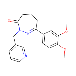 COc1ccc(C2=NN(Cc3cccnc3)C(=O)CCC2)cc1OC ZINC001772598064