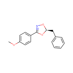COc1ccc(C2=NO[C@@H](Cc3ccccc3)O2)cc1 ZINC000095583121