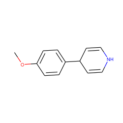 COc1ccc(C2C=CNC=C2)cc1 ZINC000100035887