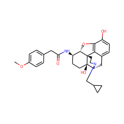 COc1ccc(CC(=O)N[C@@H]2CC[C@@]3(O)[C@H]4Cc5ccc(O)c6c5[C@@]3(CCN4CC3CC3)[C@H]2O6)cc1 ZINC000029132272