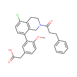 COc1ccc(CC(=O)O)cc1-c1ccc(Cl)c2c1CN(C(=O)CCc1ccccc1)CC2 ZINC000144083633