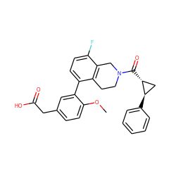 COc1ccc(CC(=O)O)cc1-c1ccc(F)c2c1CCN(C(=O)[C@@H]1C[C@H]1c1ccccc1)C2 ZINC000144187203