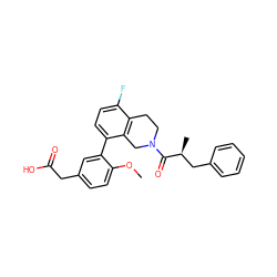 COc1ccc(CC(=O)O)cc1-c1ccc(F)c2c1CN(C(=O)[C@@H](C)Cc1ccccc1)CC2 ZINC000144198413