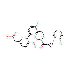 COc1ccc(CC(=O)O)cc1-c1ccc(F)c2c1CN(C(=O)[C@@H]1C[C@H]1c1ccccc1Cl)CC2 ZINC000144971810