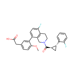 COc1ccc(CC(=O)O)cc1-c1ccc(F)c2c1CN(C(=O)[C@@H]1C[C@H]1c1ccccc1F)CC2 ZINC000144096926