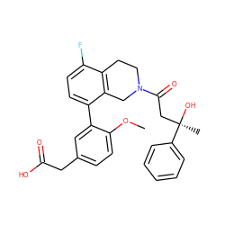 COc1ccc(CC(=O)O)cc1-c1ccc(F)c2c1CN(C(=O)C[C@@](C)(O)c1ccccc1)CC2 ZINC000144047574