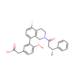 COc1ccc(CC(=O)O)cc1-c1ccc(F)c2c1CN(C(=O)C[C@@H](C)c1ccccc1)CC2 ZINC000144099998