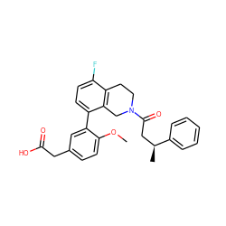 COc1ccc(CC(=O)O)cc1-c1ccc(F)c2c1CN(C(=O)C[C@H](C)c1ccccc1)CC2 ZINC000144100208