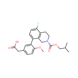 COc1ccc(CC(=O)O)cc1-c1ccc(F)c2c1CN(C(=O)OCC(C)C)CC2 ZINC000144041100