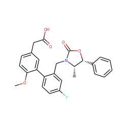 COc1ccc(CC(=O)O)cc1-c1ccc(F)cc1CN1C(=O)O[C@H](c2ccccc2)[C@@H]1C ZINC000043207370