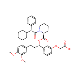 COc1ccc(CC[C@H](OC(=O)[C@@H]2CCCCN2C(=O)[C@@H](c2ccccc2)C2CCCCC2)c2cccc(OCC(=O)O)c2)cc1OC ZINC000034799791