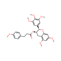 COc1ccc(CCC(=O)O[C@@H]2Cc3c(OC)cc(OC)cc3O[C@@H]2c2cc(OC)c(OC)c(OC)c2)cc1 ZINC000473125569