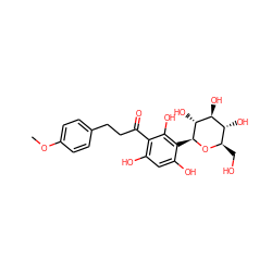 COc1ccc(CCC(=O)c2c(O)cc(O)c([C@@H]3O[C@H](CO)[C@@H](O)[C@H](O)[C@H]3O)c2O)cc1 ZINC001772615720