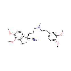 COc1ccc(CCN(C)CCC[C@@]2(C#N)CCc3c2ccc(OC)c3OC)cc1OC ZINC000033975091