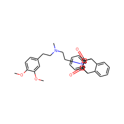 COc1ccc(CCN(C)CCN2C(=O)[C@H]3C4c5ccccc5C(c5ccccc54)[C@H]3C2=O)cc1OC ZINC000013687251