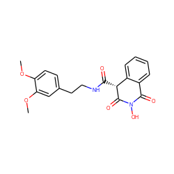 COc1ccc(CCNC(=O)[C@H]2C(=O)N(O)C(=O)c3ccccc32)cc1OC ZINC000103138292