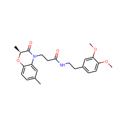COc1ccc(CCNC(=O)CCN2C(=O)[C@H](C)Oc3ccc(C)cc32)cc1OC ZINC000004143421