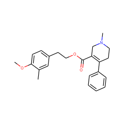 COc1ccc(CCOC(=O)C2=C(c3ccccc3)CCN(C)C2)cc1C ZINC000095594565