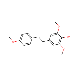 COc1ccc(CCc2cc(OC)c(O)c(OC)c2)cc1 ZINC000001625619