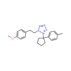 COc1ccc(CCn2nnn[n+]2C2(c3ccc(C)cc3)CCCC2)cc1 ZINC000038149897