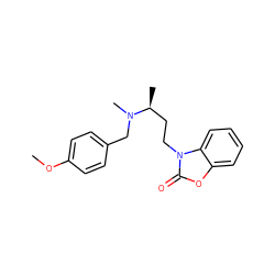 COc1ccc(CN(C)[C@@H](C)CCn2c(=O)oc3ccccc32)cc1 ZINC000043078679