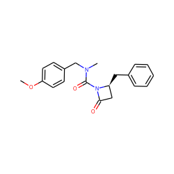 COc1ccc(CN(C)C(=O)N2C(=O)C[C@@H]2Cc2ccccc2)cc1 ZINC000013780500