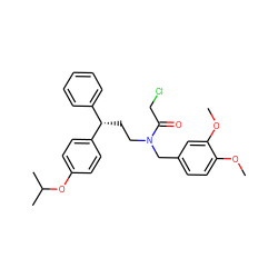 COc1ccc(CN(CC[C@@H](c2ccccc2)c2ccc(OC(C)C)cc2)C(=O)CCl)cc1OC ZINC000008691739