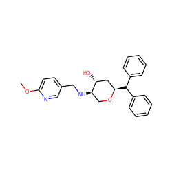 COc1ccc(CN[C@@H]2CO[C@H](C(c3ccccc3)c3ccccc3)C[C@H]2O)cn1 ZINC000299863498