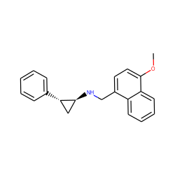 COc1ccc(CN[C@H]2C[C@@H]2c2ccccc2)c2ccccc12 ZINC000113368483