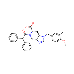 COc1ccc(CN2C=N[C@@H]3CN(C(=O)C(c4ccccc4)c4ccccc4)[C@H](C(=O)O)C[C@H]32)cc1C ZINC000473120701