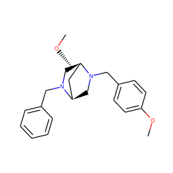 COc1ccc(CN2C[C@@H]3CC[C@@H](OC)[C@H]2CN3Cc2ccccc2)cc1 ZINC000028825439