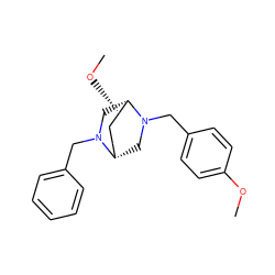 COc1ccc(CN2C[C@H]3CC[C@@H](OC)[C@@H]2CN3Cc2ccccc2)cc1 ZINC000028825444