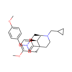 COc1ccc(CN2CC[C@]34CCN(CC5CC5)[C@H](Cc5ccc(OC)cc53)[C@@H]4C2)cc1 ZINC000150115314